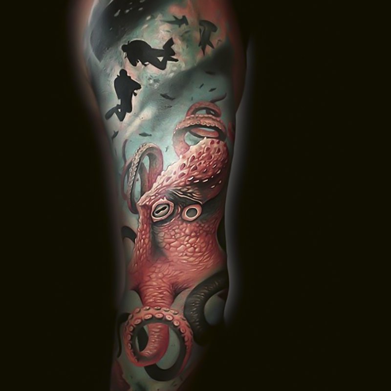 gabor_colorrealisitc_oktopus_tattoo_gabor